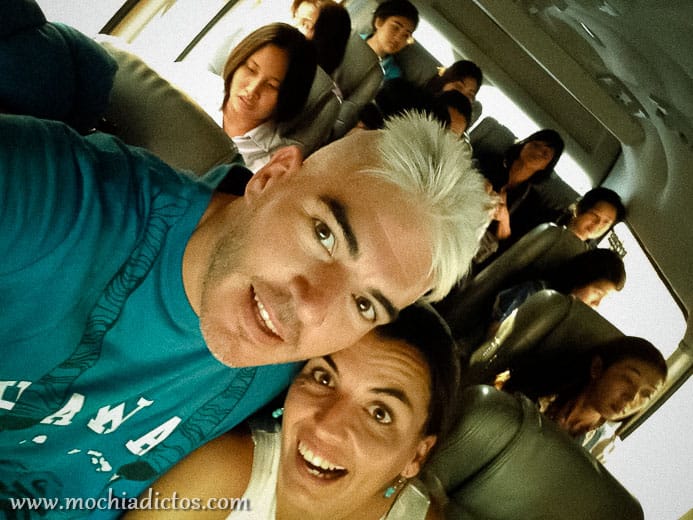 En la furgobus de camino a Ayutthaya
