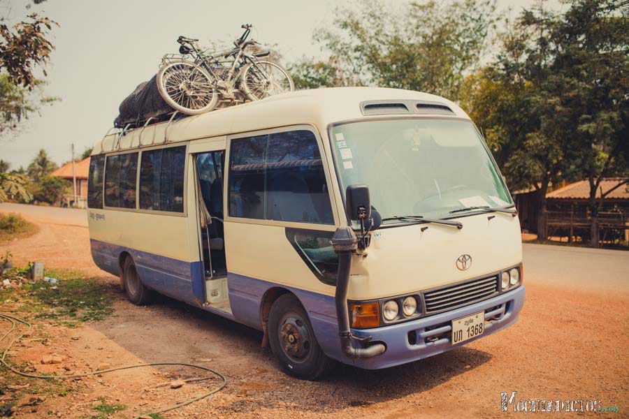 Mini Bus de Vang Vieng a Vientiane