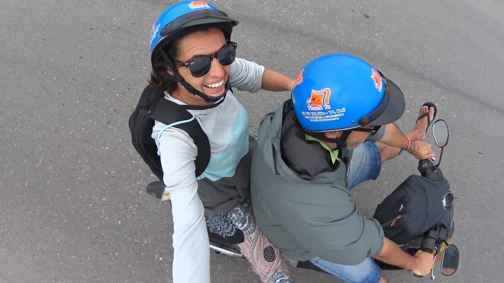 Haciendo la ruta de Hue a Hoi An en moto