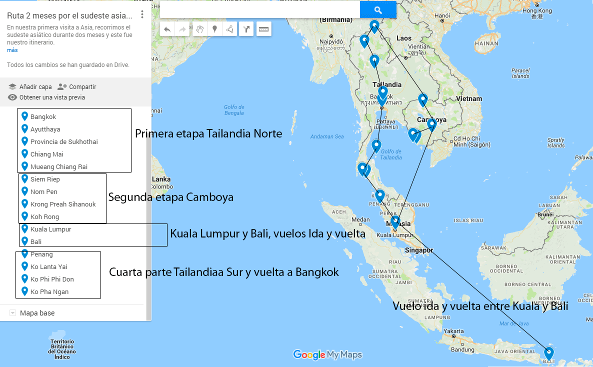 Sudeste Asiático ruta perfecta