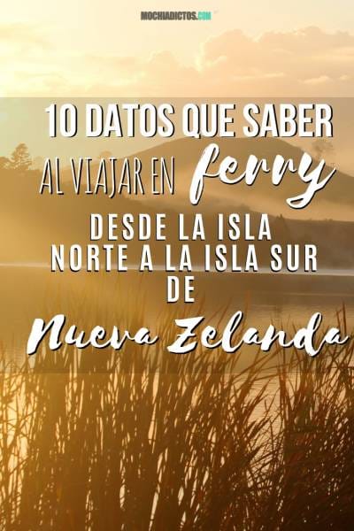 10 datos que saber al viajar en ferry desde la isla norte a la isla sur de Nueva Zelanda.