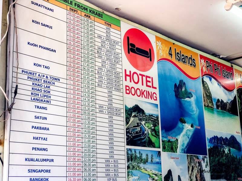 precios de excursiones en Ao nang