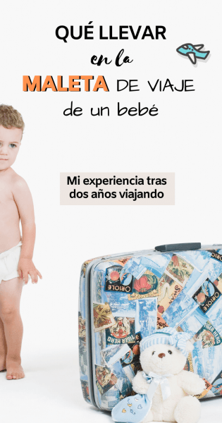 Que llevar en la maleta de viaje de un bebé, Pinterest.