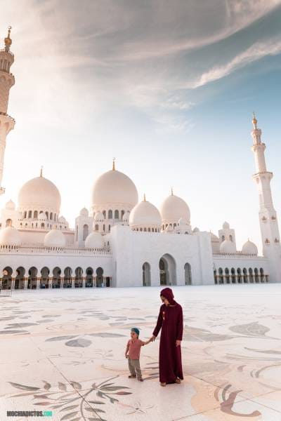 abu dhabi con bebé