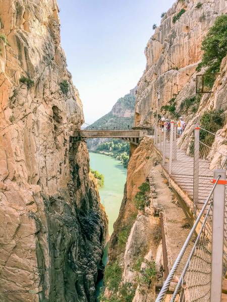 Puente colgante en el Caminito del Rey