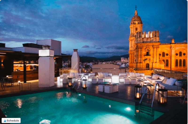 mejor hotel dónde alojarse en Málaga 