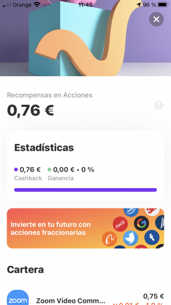 Cashback vivid money
