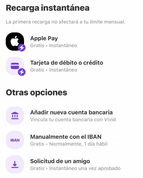 Como recargar dinero vivid money review