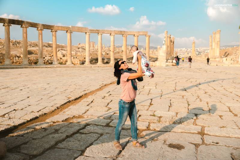 Jordania con bebé