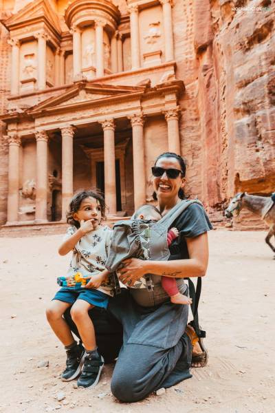 Tesoro de Petra con niños