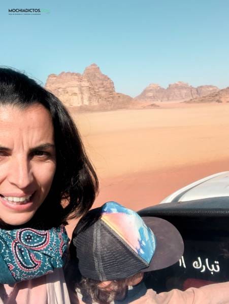 En 4x4 por el desierto de wadi Rum con niños y bebé