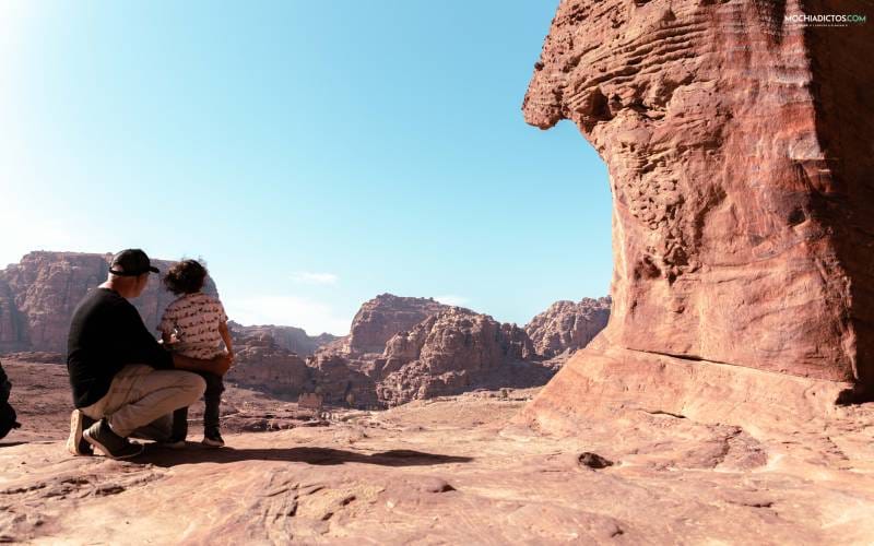 Petra,Jordania con niños