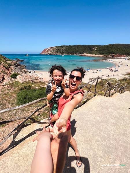 Algairens mi playa favorita en menorca con niños