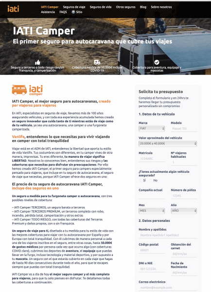 SEGURO AUTOCARAVANA OPINIONES IATI CAMPER