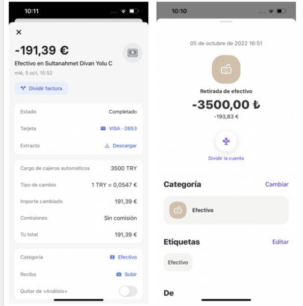Revolut vs vivid comparativa sacar dinero