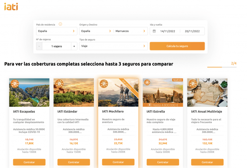mejor seguro viajes marruecos 2022