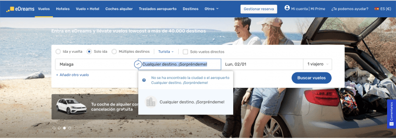 Edreams opiniones buscador vuelos