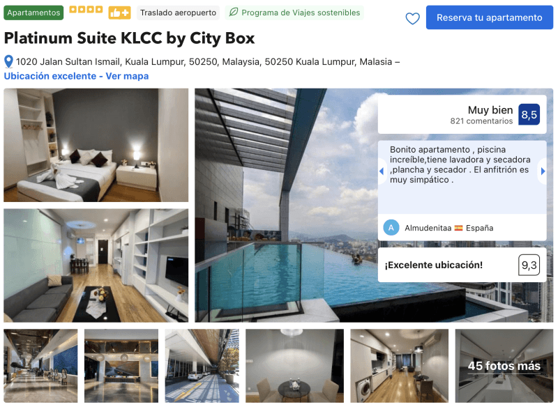 Alojamiento en Kuala Lumpur