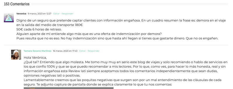 comentarios negativos Iati demoras transporte