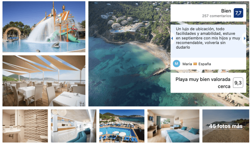 Hoteles con piscina para niños en Ibiza