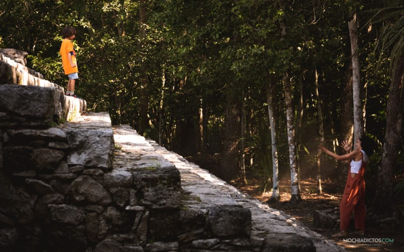 Visitar ruinas cobá con niños