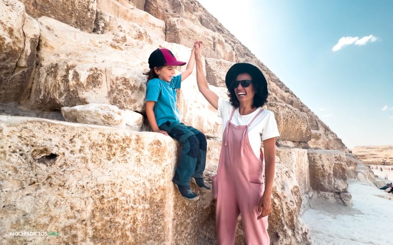 Visitar pirámides Guiza con niños