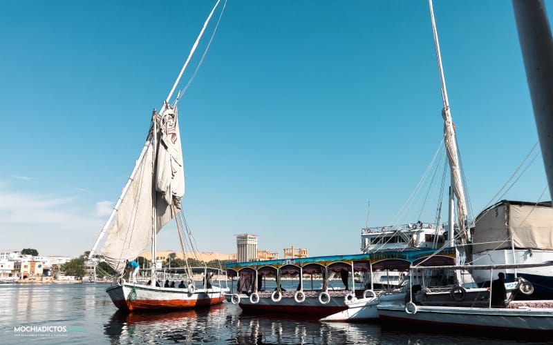 Vistas a Isla Elefantina desde Aswan