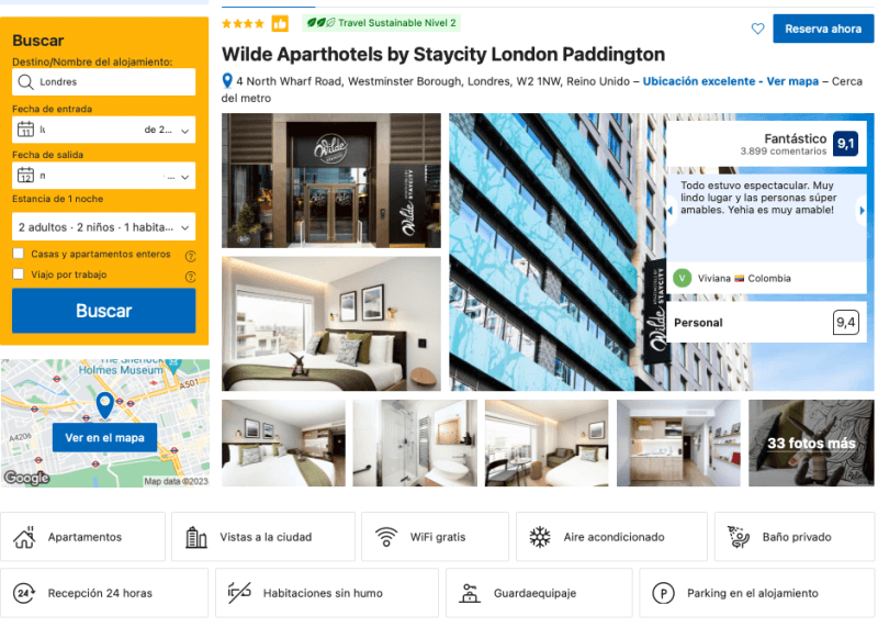mejor apartamento para familias en Londres