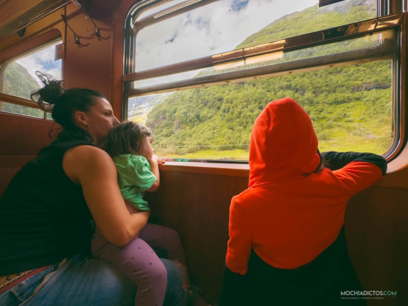 Tren a Flam con niños
