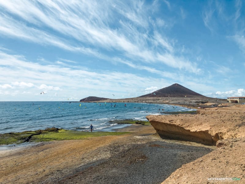 Playa Montaña roja tenerife con niños