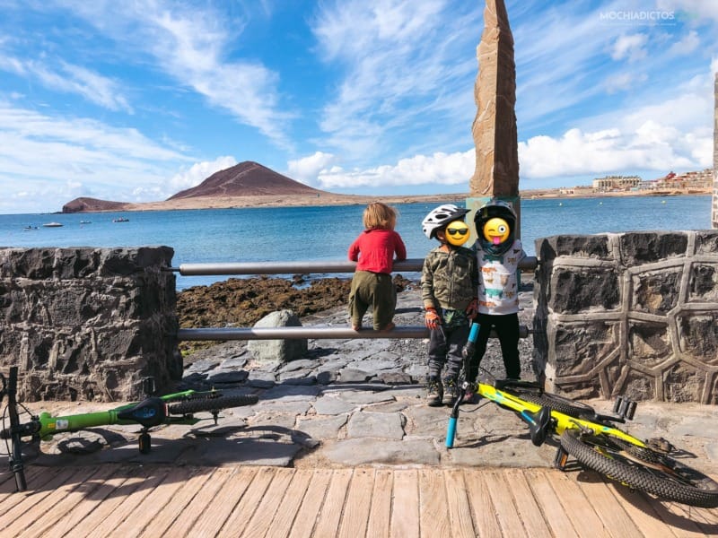 Playa de El medano con niños