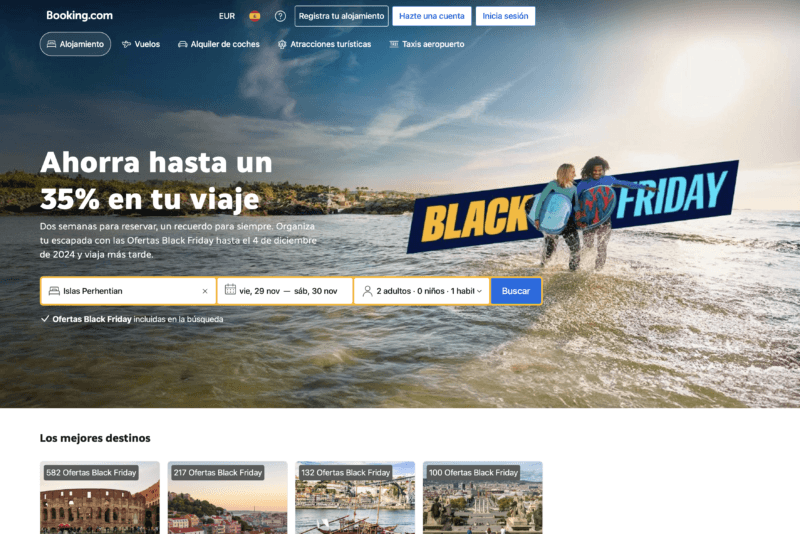 ofertas booking black friday