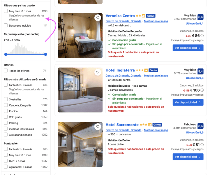 como funciona booking