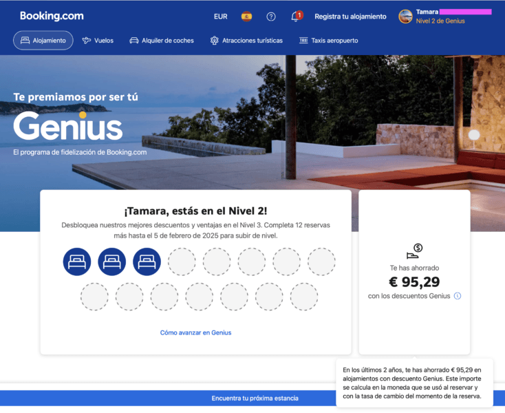 opiniones booking genius