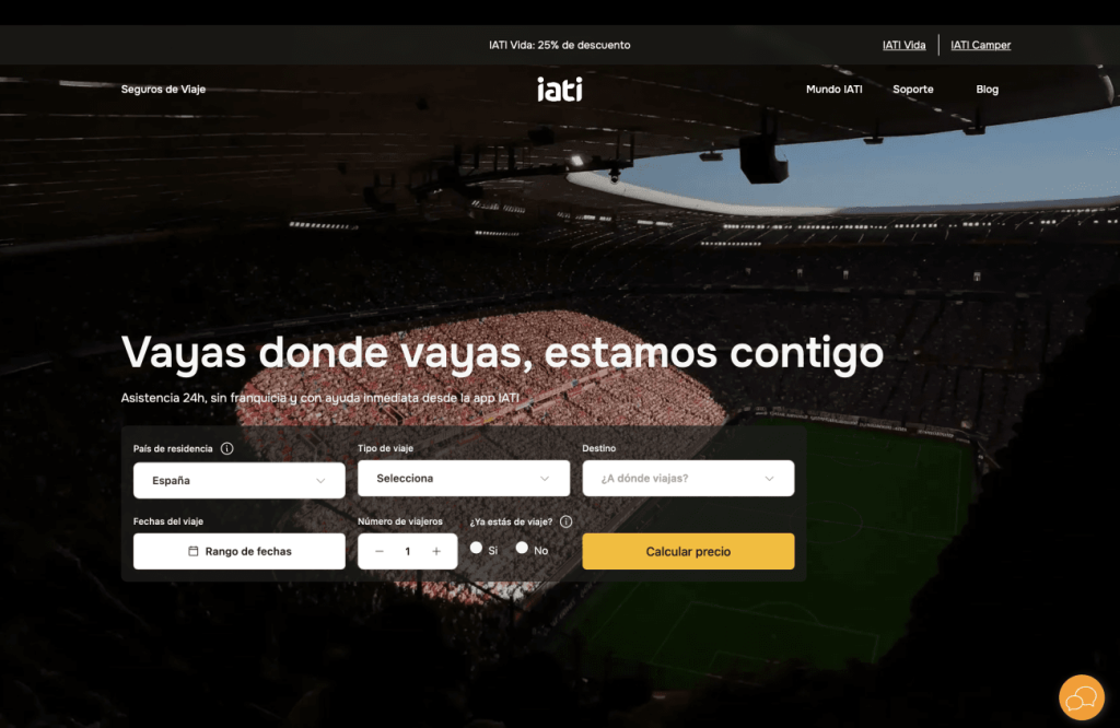 como contratar Iati página inicio