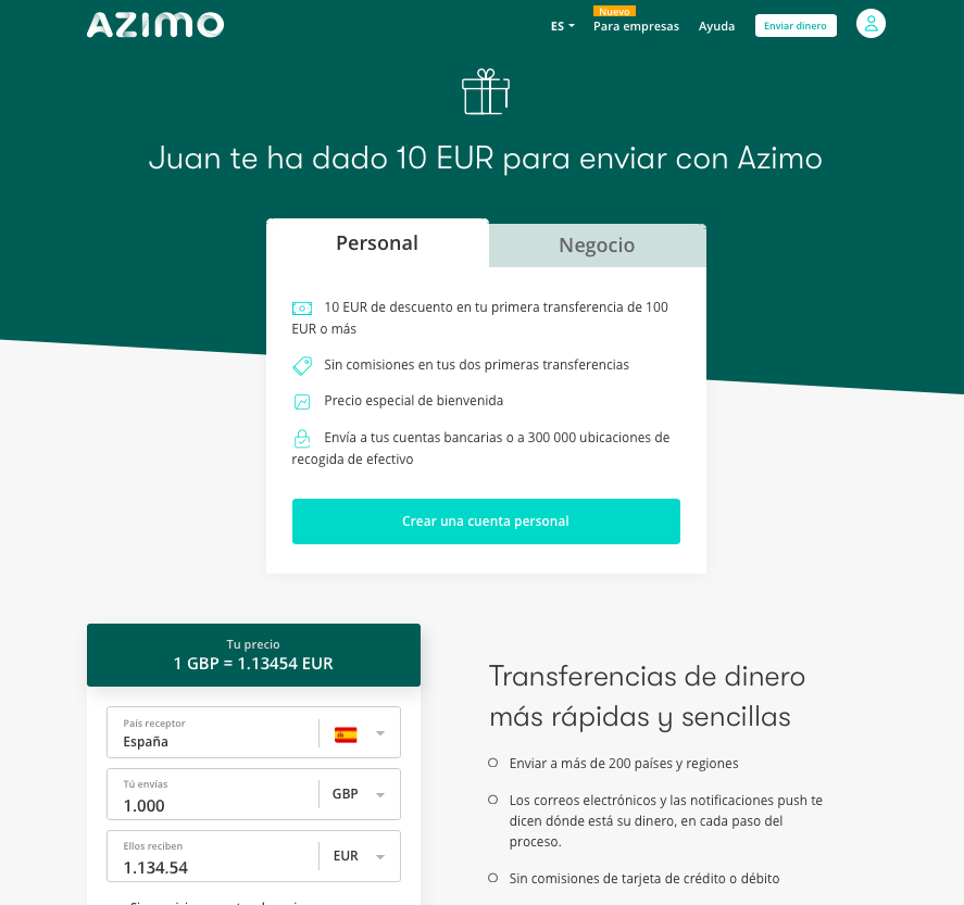 Azimo opiniones