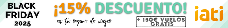 Descuento IATI Seguros Black Friday 2025: 15% en seguro de viaje
