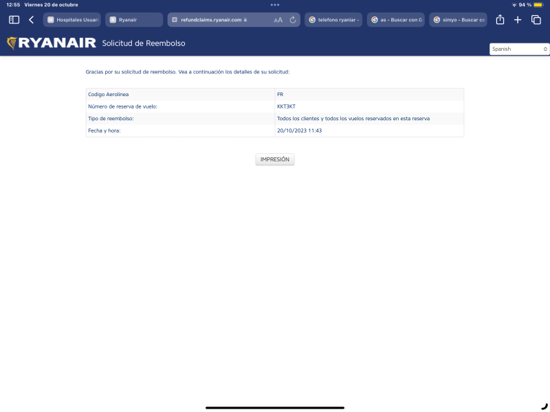 Como solicitar reembolso a ryanair
