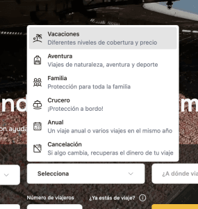 Explicacion Iati tipos de viaje
