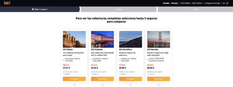 Precios polizas Iati