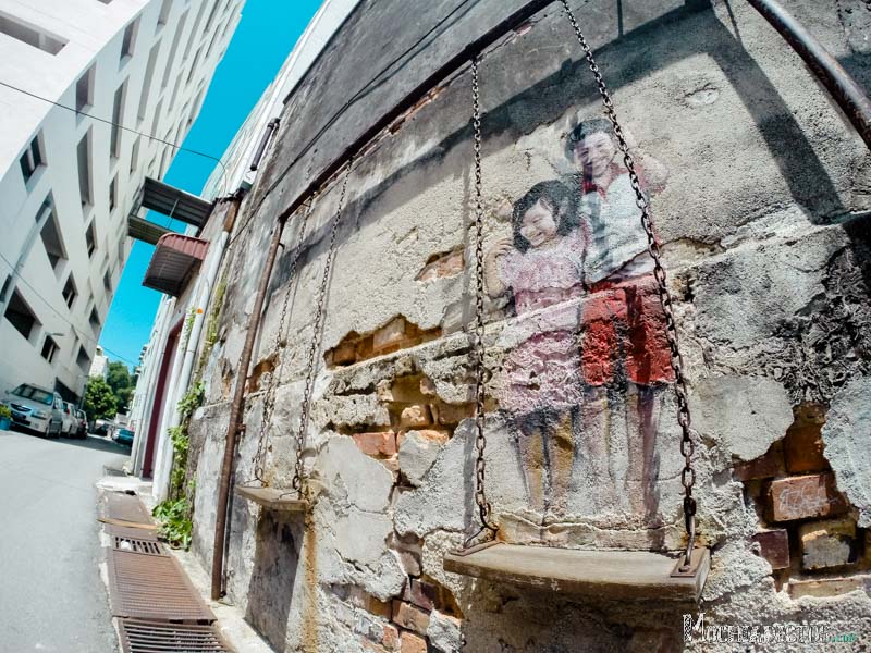 Arte callejero en Penang