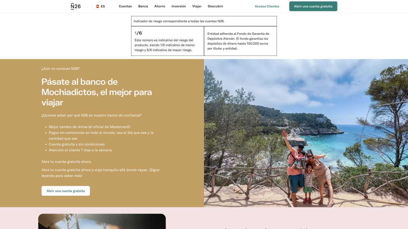 abrir cuenta n26 gratis