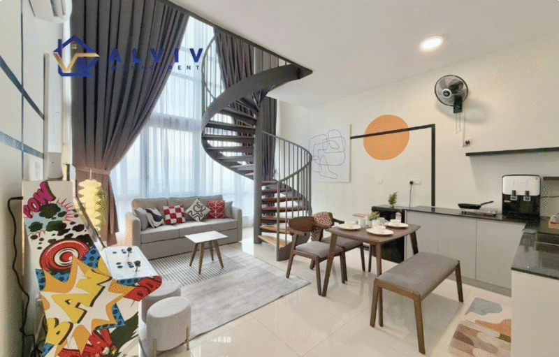 apartamento con piscina donde alojarse en melaka