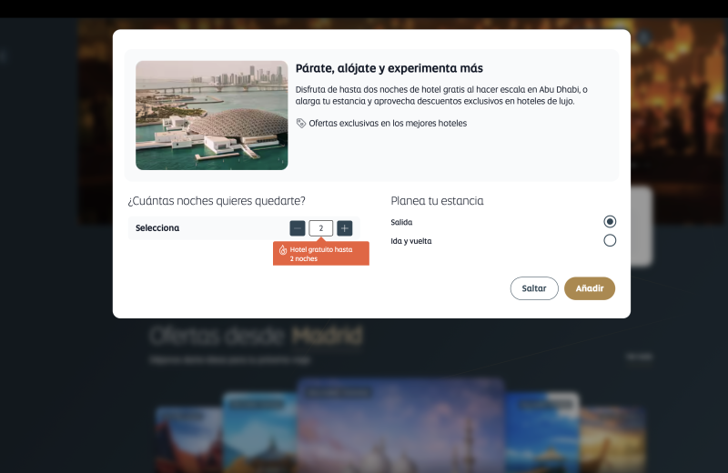 cómo elegir el número de noches de hotel gratis en la escala de Abu Dhabi con Etihad – Etihad opiniones