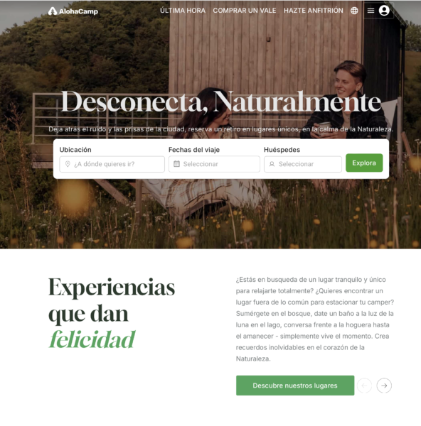 como funciona alohacamp