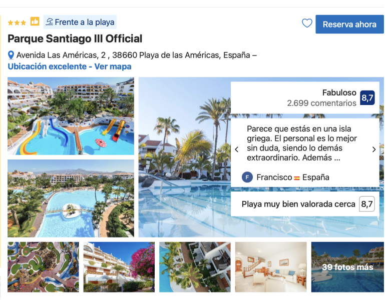 donde alojarse en Playa Las Americas con niños