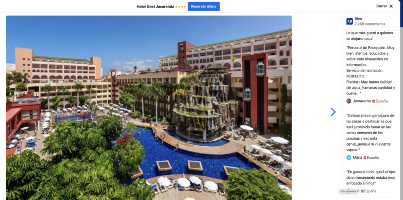 hotel a buen precio donde alojarse en Costa Adeje en familia