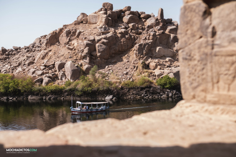 llegando al templo de Philae