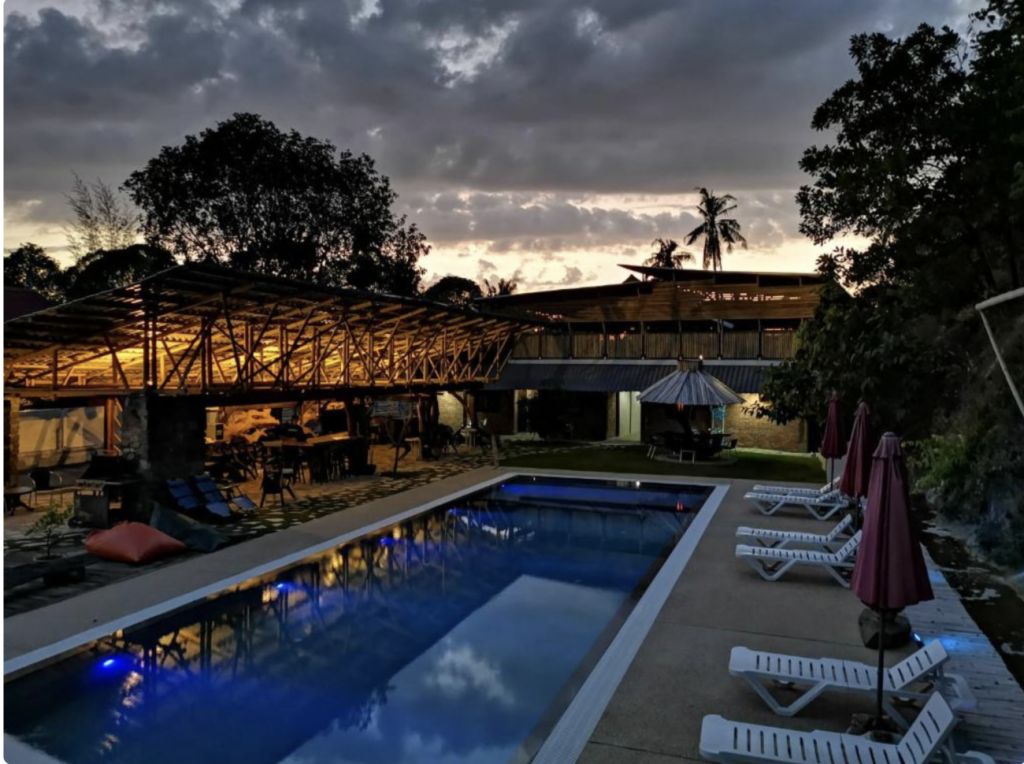 piscina bamboo Cottage Langkawi