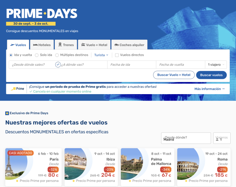 prime days de Edreams opiniones